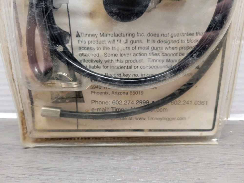 Timney Triggers Double Security Cable Gun Lock Trigger Lock Unopened