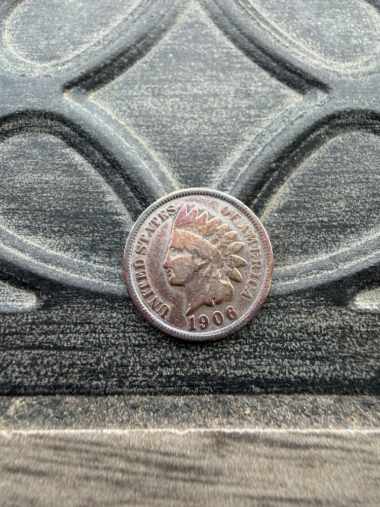 1906 Indian Head Small Cent Rainbow Tone