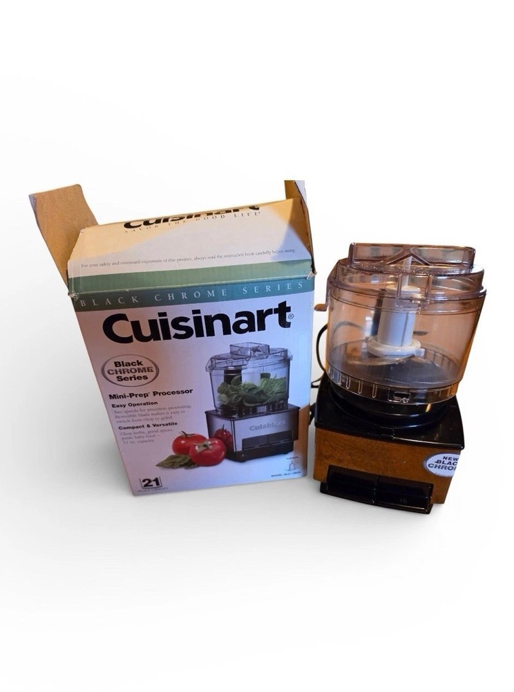 Cuisinart Mini-Prep 21oz Food Processor Black Chrome, Series 21oz Capacity