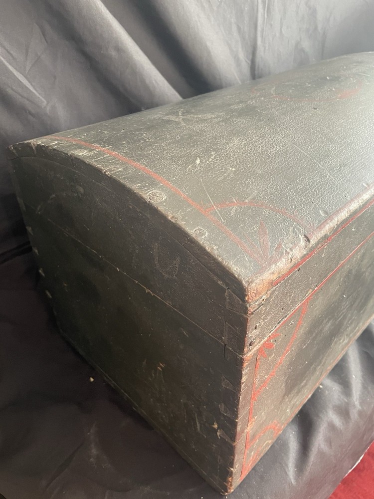 Dovetailed /Document Box/chest/ Painted /MAINE