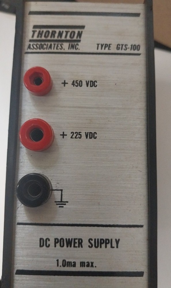 THORNTON ASSOCIATES INC. GTS-100