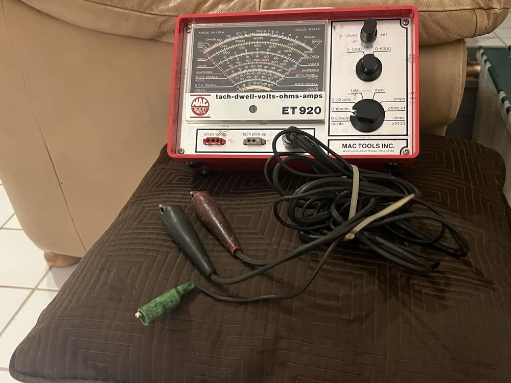 MAC ET 920 Tach-Dwell-Volts-OHMS-Amps Meter