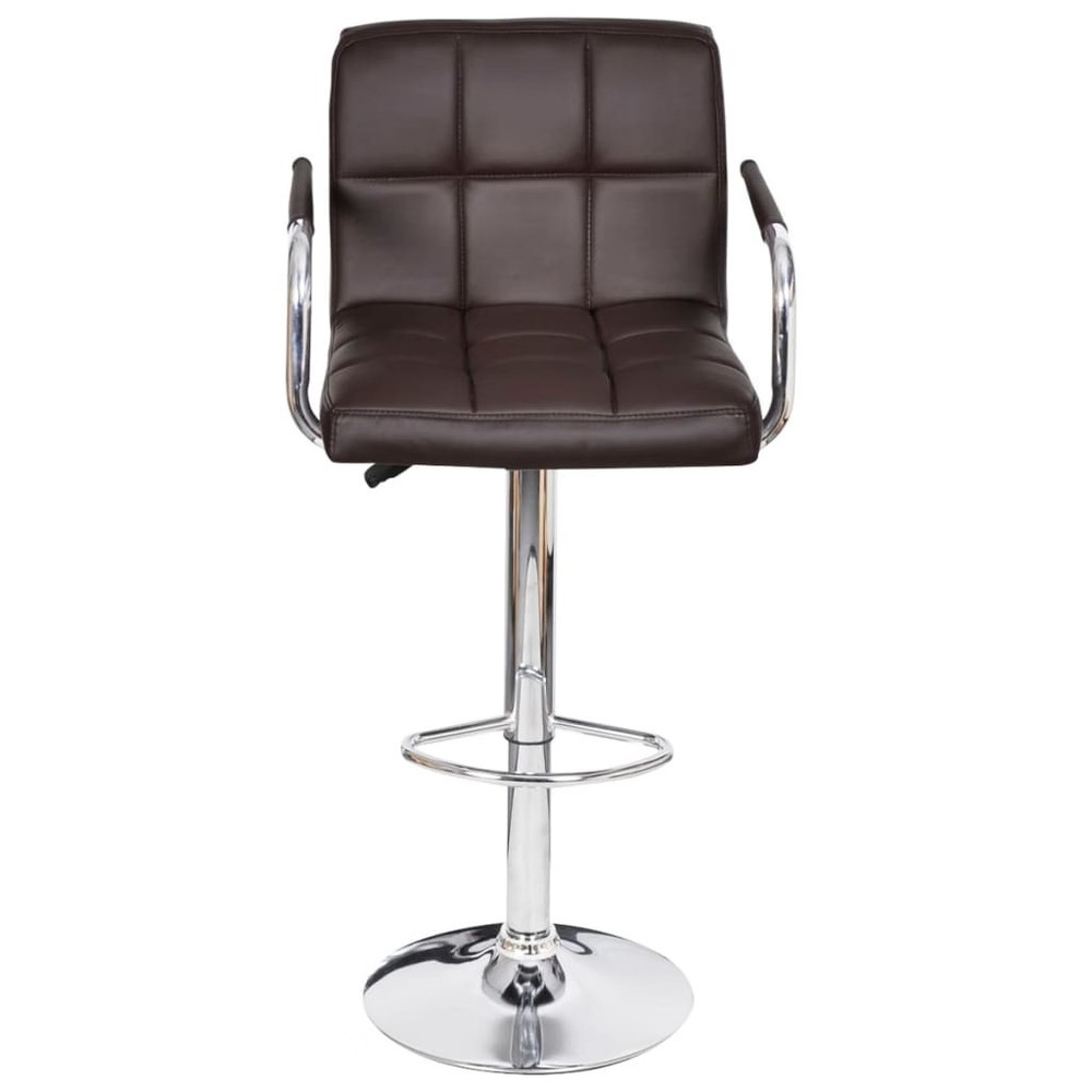Stool Set of 2 Brown