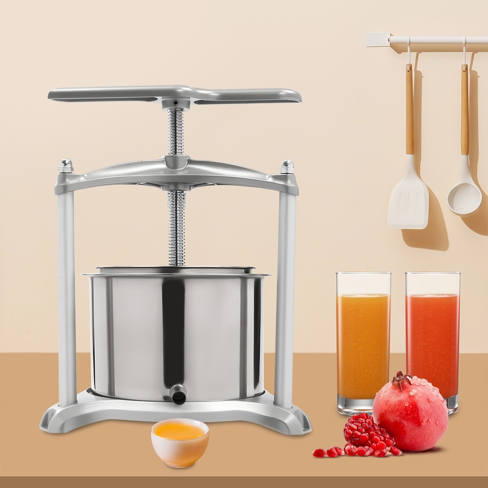 Stainless Steel Fruit Frame Press 6L Cheese Juice Wine Making Home Brew USA