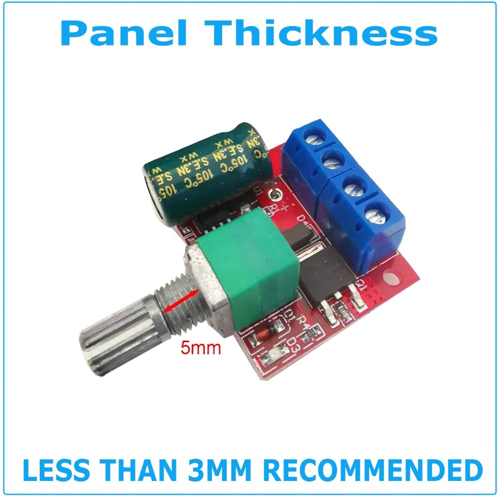 Adjustable DC PWM Motor Fan Controller Module 4.5V-35V With On Off Switch