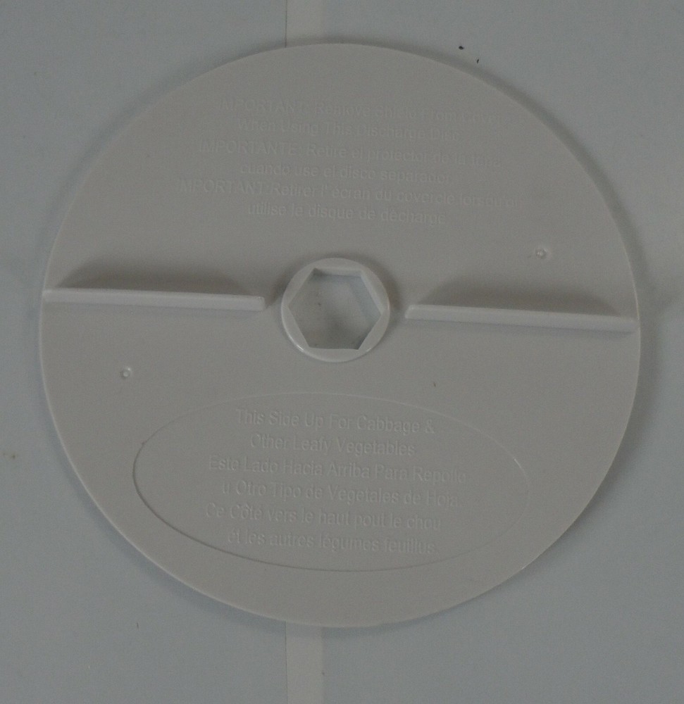 Hamilton Beach FP1445 Quick 'N Easy Plus Food Processor Discharge Disc