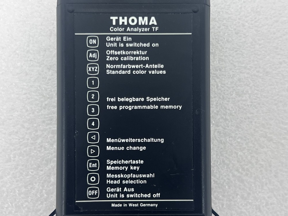 THOMA Color Analyzer TF Controller Unit Only