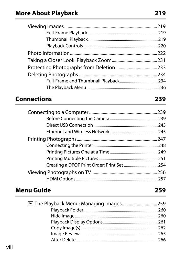 Nikon D800 — User Manual Owners Guide Reference — 471 Pg — Half Size 5.5x8.5