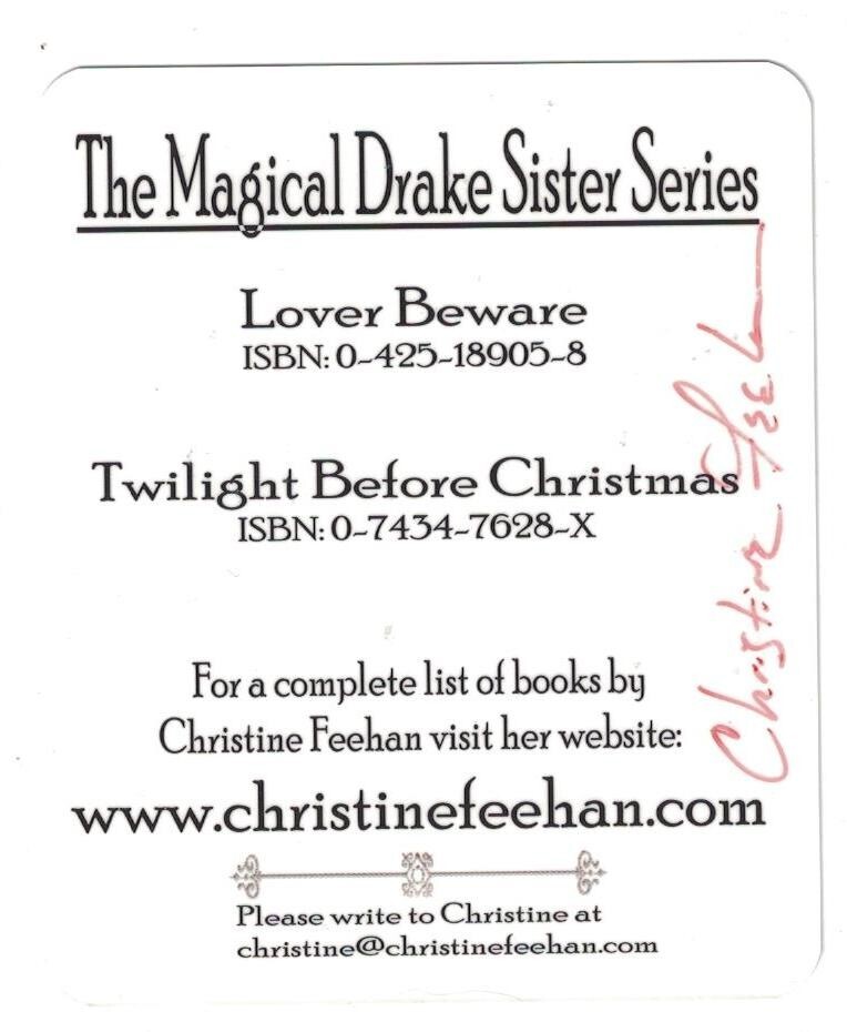 Christine Feehan Signed Autographed Photo Writer Author