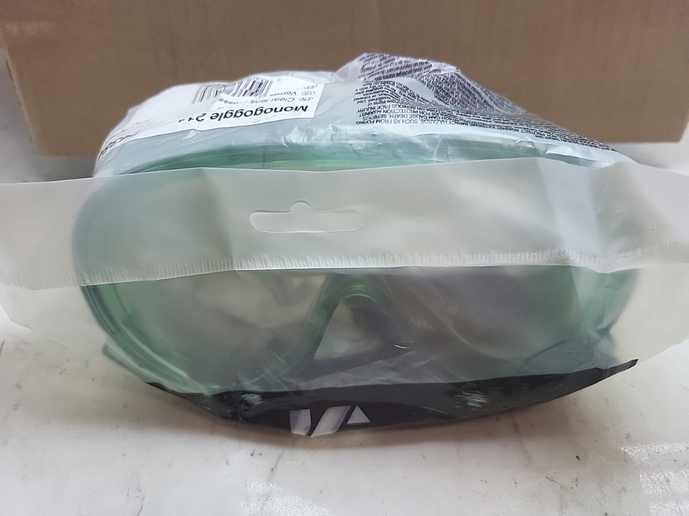 Bulk 60 Pack Kimberly-Clark 14384 Kleenguard Monogoggle Clear Lens