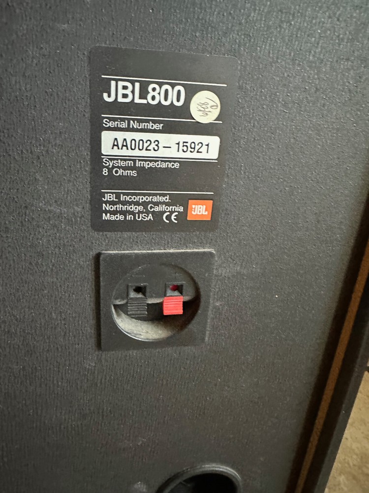 Vintage Pair JBL Speakers Model JBL800.