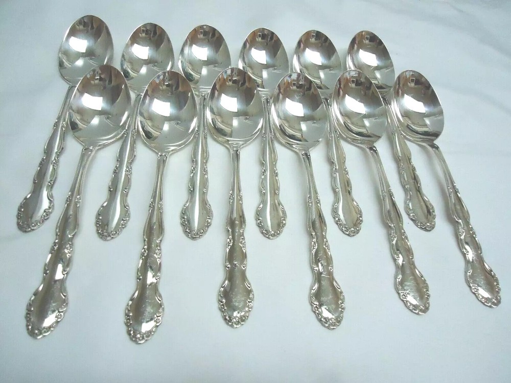 1881 ROGERS FLIRTATION SILVERPLATE SPOON 12-PIECES
