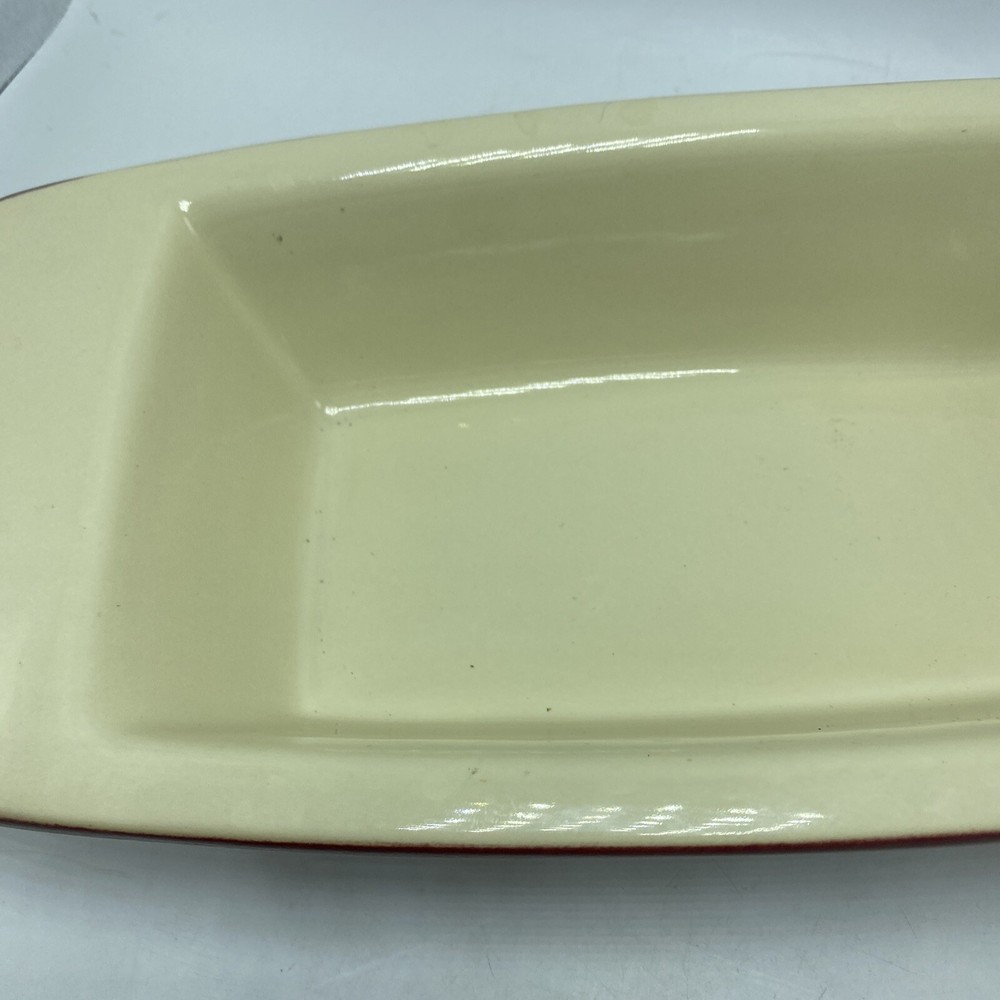 KitchenAid 1 Quart Loaf Pan Bread Casserole Dish Ceramic Stoneware Maroon Handle