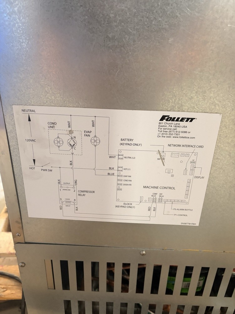 Follett Corp REF4P Undercounter Refrigerator
