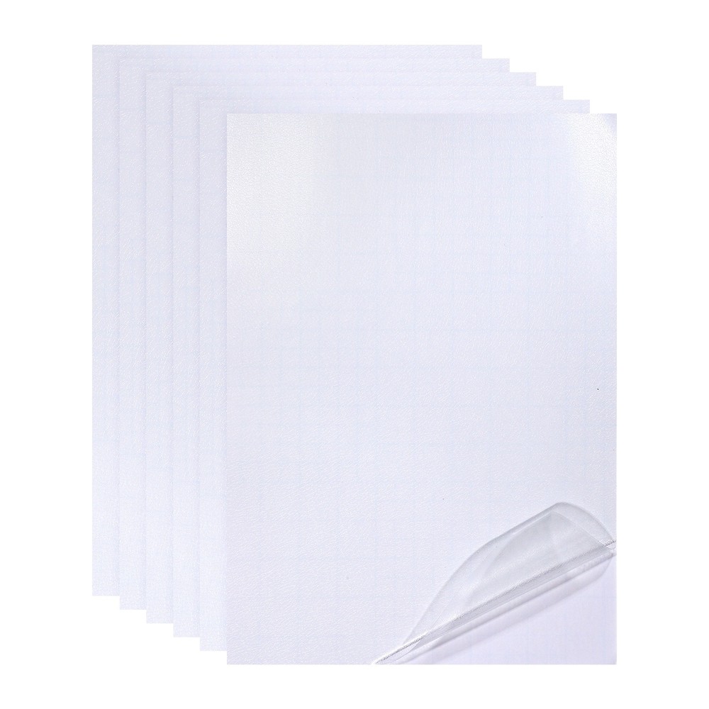 12x8in Holographic Laminate Sheets 6Pcs Sticker Paper Leather Pattern