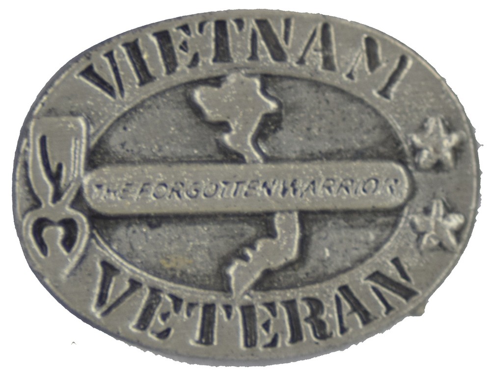 Vietnam Veteran Pewter Hat Pin