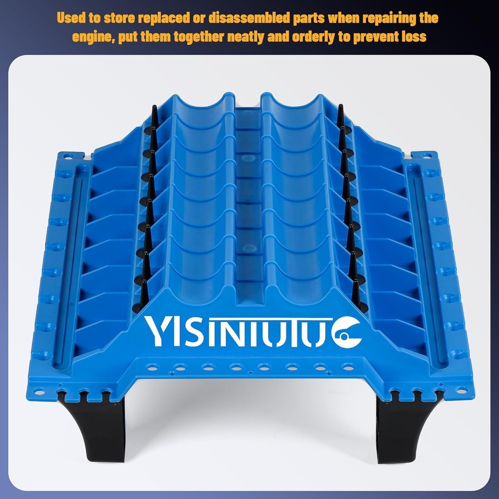 Durable Engine Cylinder Head Organizer Tray - Streamline Your Repair Process