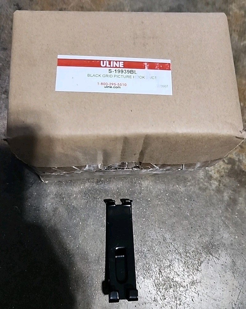 25 PCS Gridwall Utility Hook Grid wall Panel Display Picture Notch Black