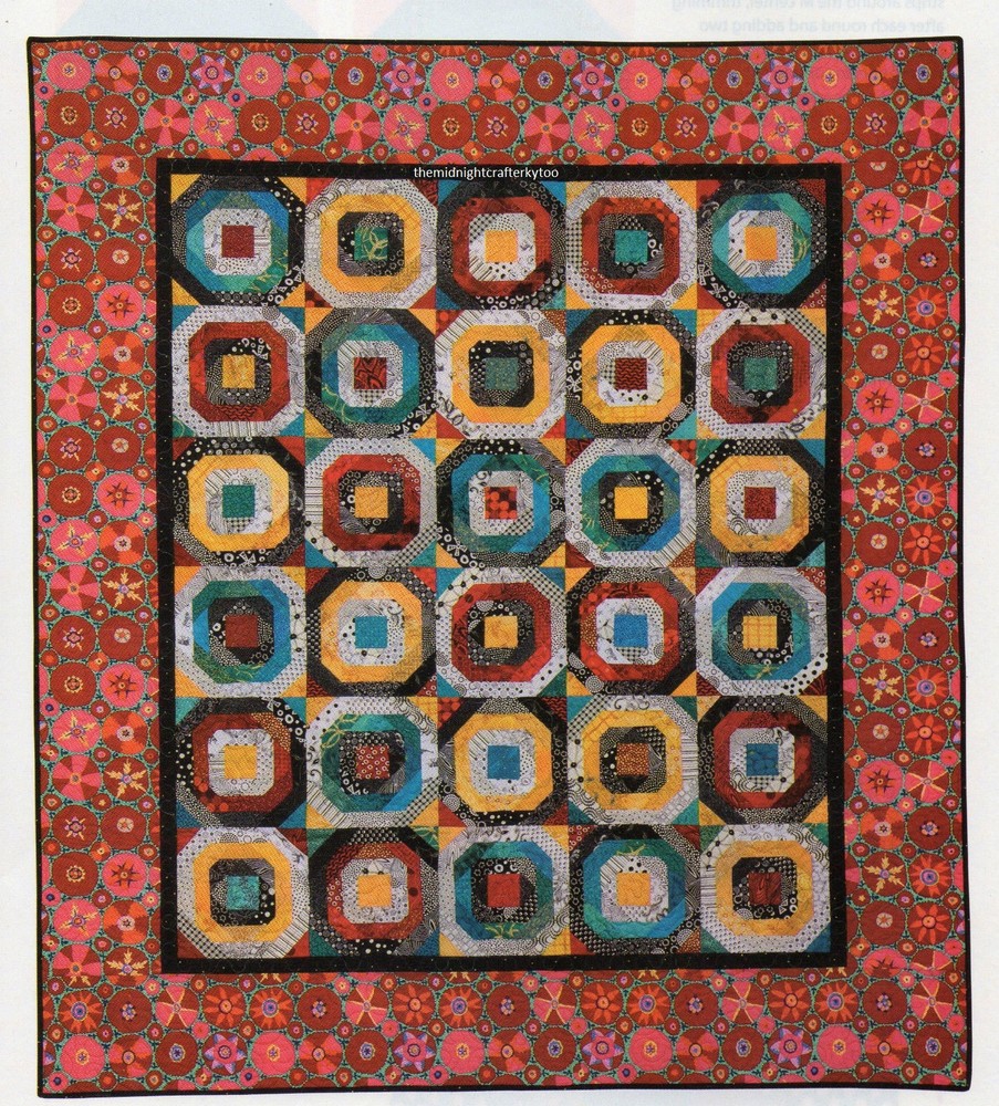 Bull's Eye Quilt Pattern Pieced JW