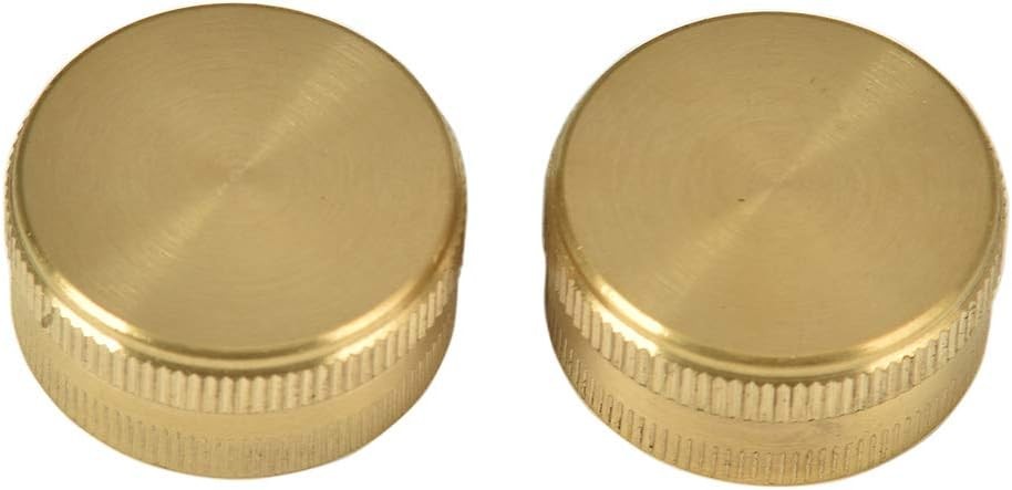2 Pack 3/4" Brass Garden Hose End Caps with Washers Female(2 Pack),