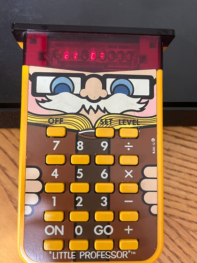 1970'S TEXAS INSTRUMENTS LITTLE PROFESSOR MATH/ LEARNING CALCULATOR TESTED