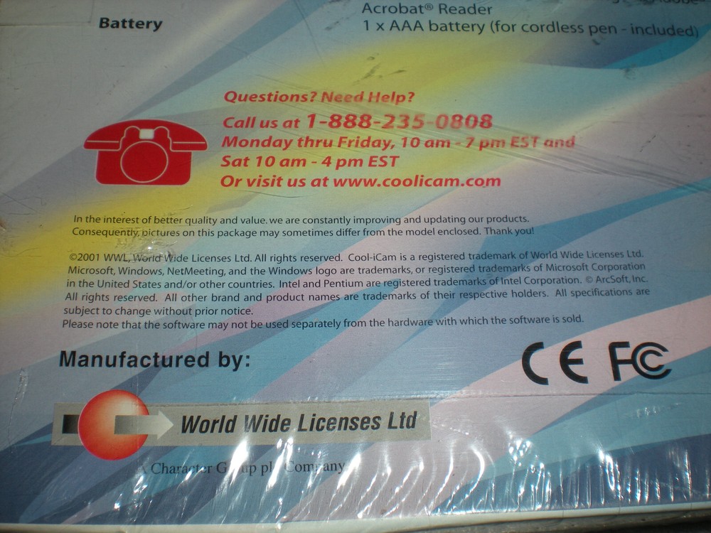 NEW SEALED 2001 COOL-ICAM CI-285 INTERACTIVE Digital IMAGING CREATIVITY PAD KIT