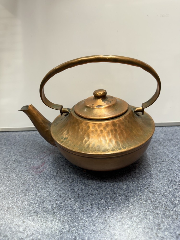 Vintage Gregorian Copper Teapot-Hammered Copper
