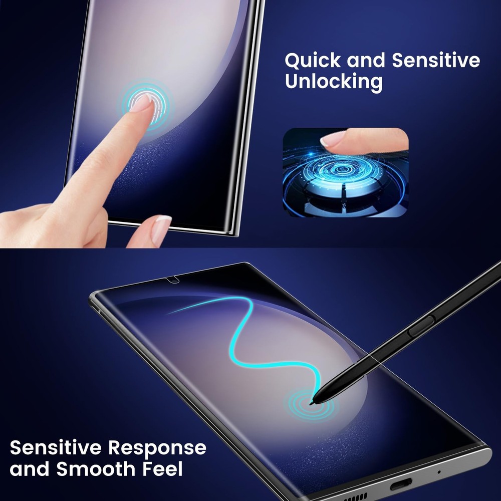 For Galaxy S23 Ultra Privacy Screen Protector [2 PACKS], Full Coverage Screen...