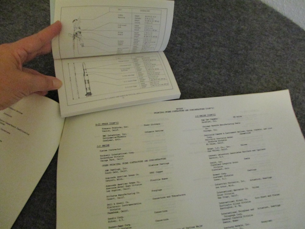 NASA APOLLO/SKYLAB MSFC DATA & EXPERIMENT SUMMARY CONTRACTORS BOOKS FOLD OUTS ++