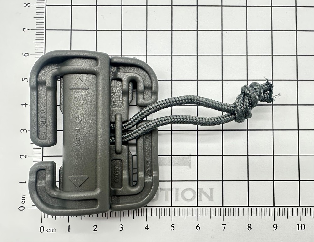 Duraflex Quick Attach Split Bar Quick Release Buckle Tubes - Wolf Grey