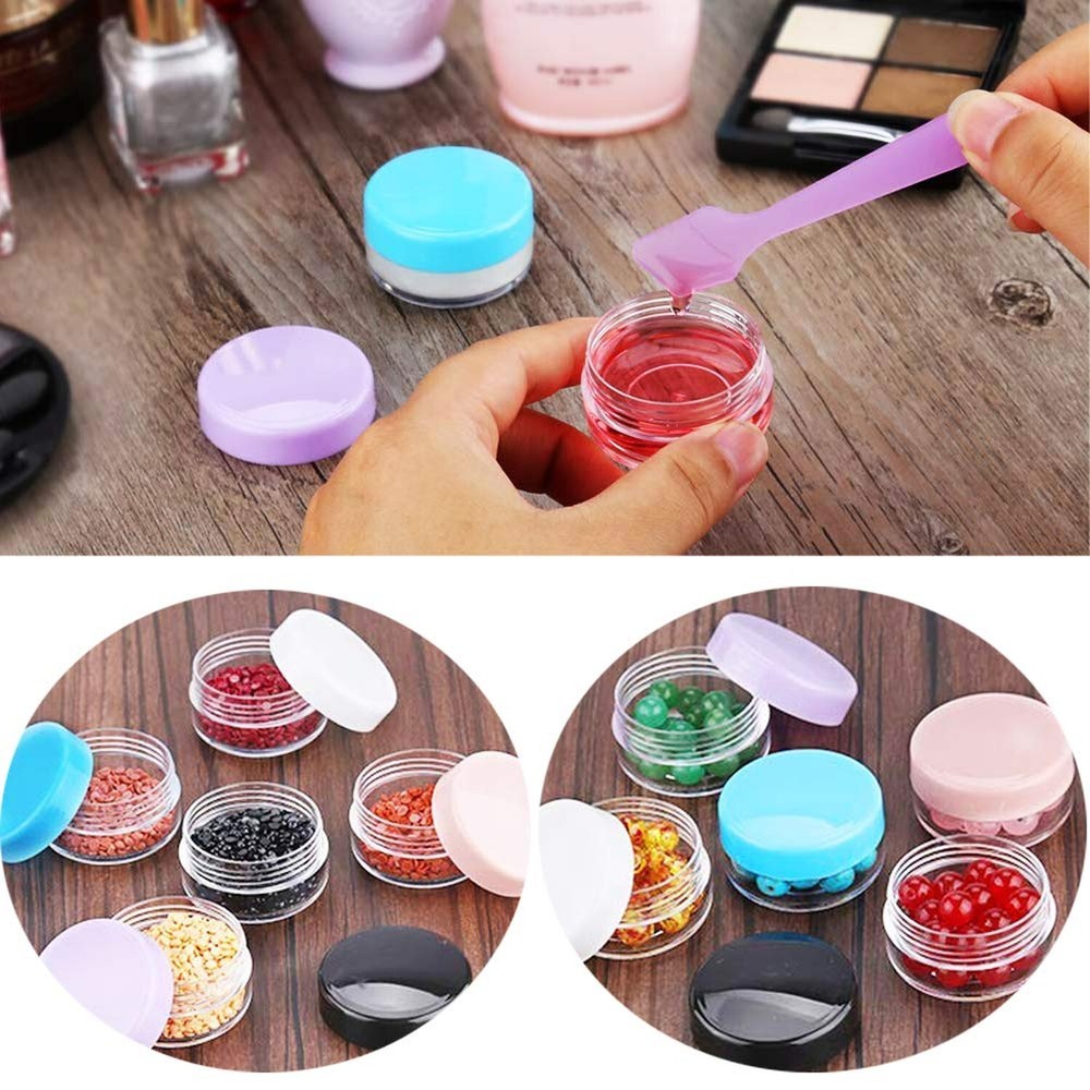 12pack 15 Gram Small Clear Cosmetic Sample 15ml Empty Containers for Make-up ...