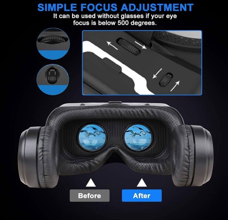 VR SHINECON Virtual Reality VR Headset 3D Glasses