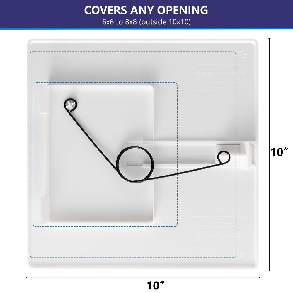 SpringFit Access Panel 8x8 Inch Square External 10x10 Inch Wall Ceiling