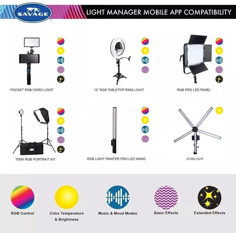 Savage RGB Light Painter Pro LED Wand