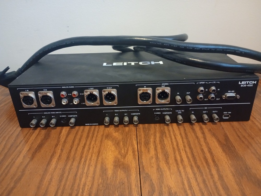 Leitch BOB4000 Professional AV Breakout Box UNTESTED!