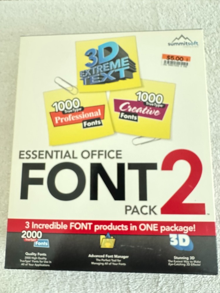 Summitsoft Essential Office Font Pack 2 - 2005