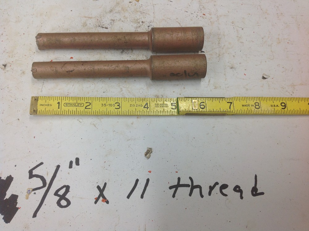 (2) Drillco 5/8" x 6" x 11 Thread Concrete Masonry Core Drill Bit NOS