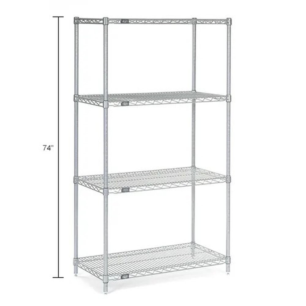 Nexel? Chrome Post 74"H - 4 Pack