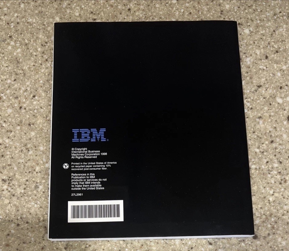 IBM ThinkPad I Series 1400 User’s Reference Manual OEM 1998 & Document Lot