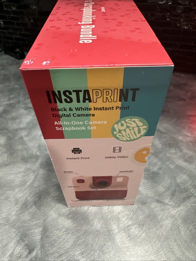 MVMT Camera and Scrapbook Bundle, Cherry, NEW, Scrapbooking Starter Kit