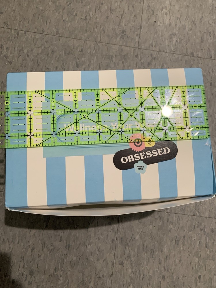 2 Target Wellness Blue White Stripe Boxes - Empty Promotional Boxes