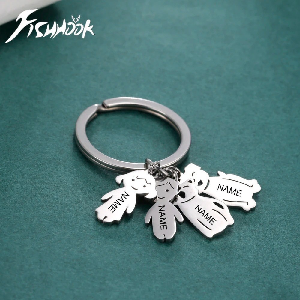 Child Personalized Keychain Gift for Parents