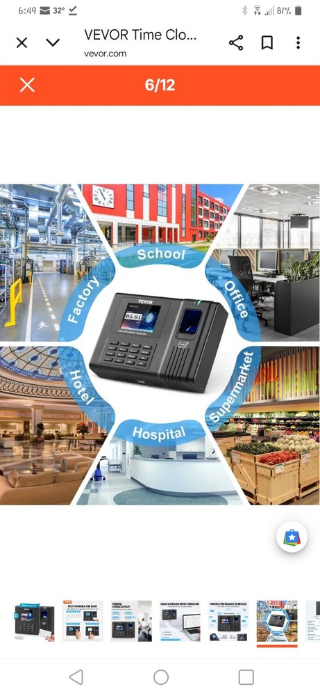 Time Clock, Fingerprint Time Clock