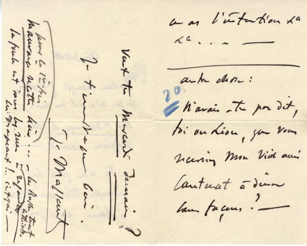 COMPOSER Jules Massenet FOUR autograph letters & enclosures