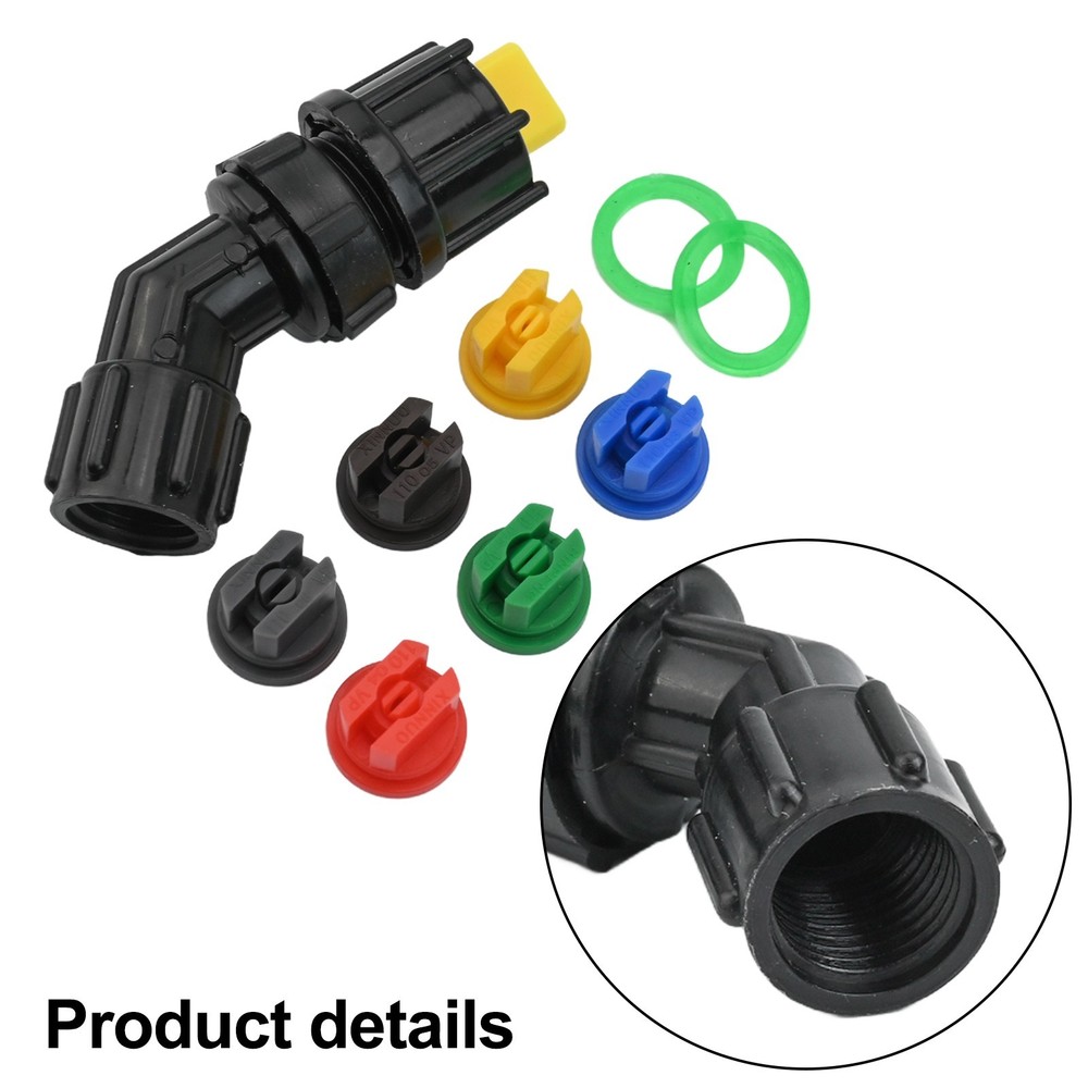 Compact Electric Sprayer Head Featuring 6 Adjustable Nozzle Tips for Gardens