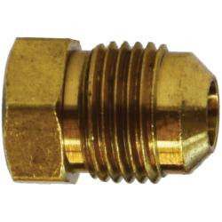 10066 Plug, 3/8 in Flared, Brass (5 Pack)
