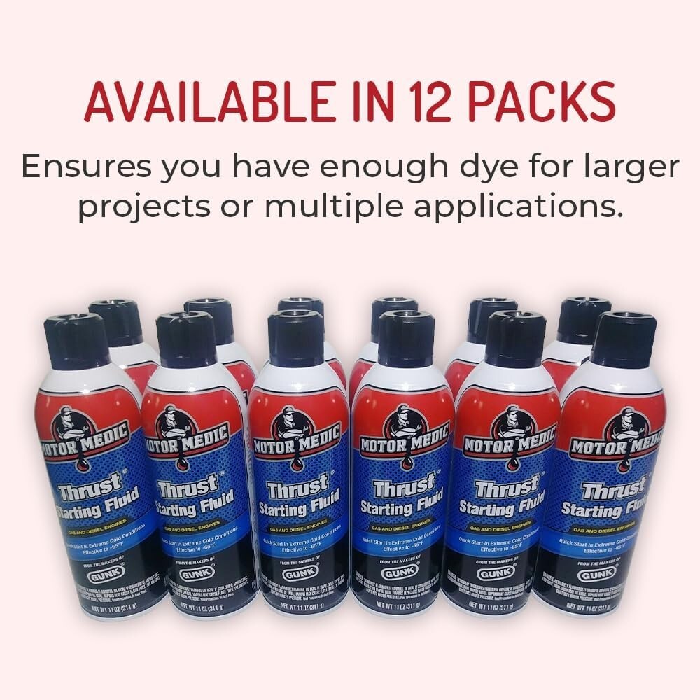 Motor Medic M3815 11 Oz Thrust Cold Temperature Engine Starting Fluid Aerosol