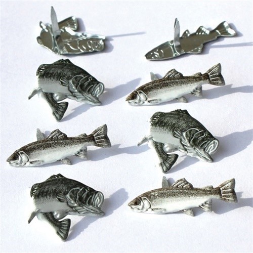 Eyelet Outlet QBRD-17A  Shape Brads 12/Pkg-Trout