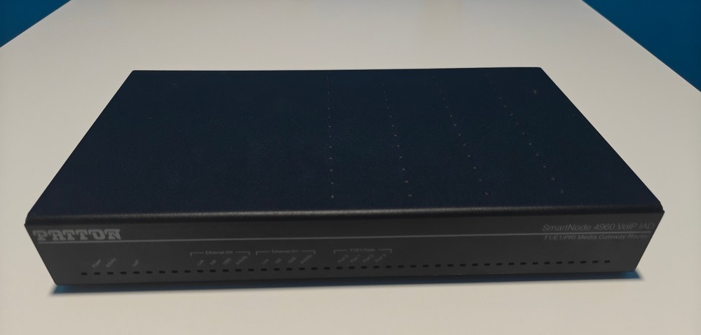 Patton SmartNode 4960 VoIP IAD - 4x E1/T1 to SIP gateway