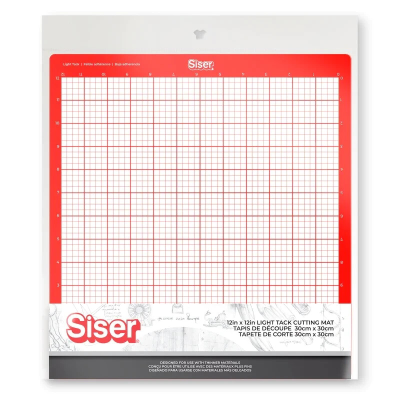 Siser 12"x12" Light Tack Cutting Mat (red)